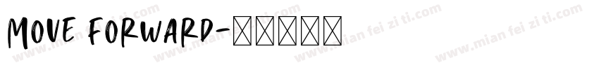 Move forward字体转换
